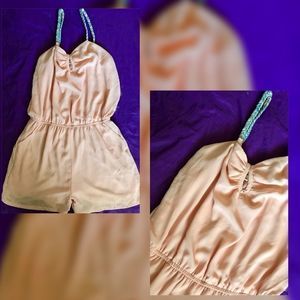 JS Millenium Peach Romper with pockets, MED